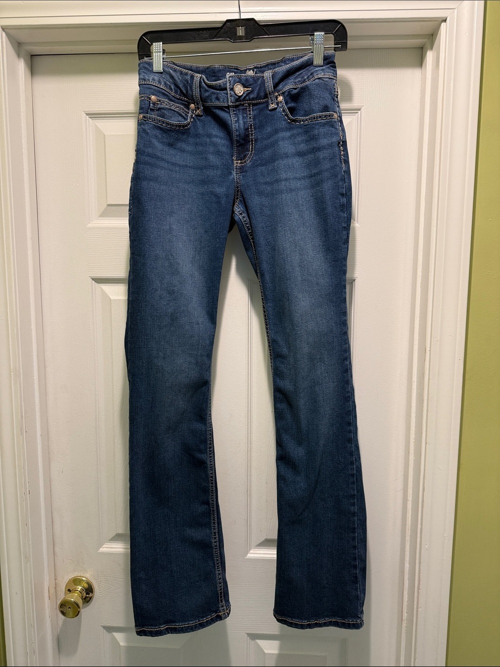 Wrangler Retro Mid Rise Boot Cut Jeans 3/4 x 34 Western